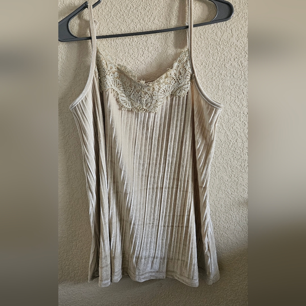 Elegant Cream Lace Trim Dress